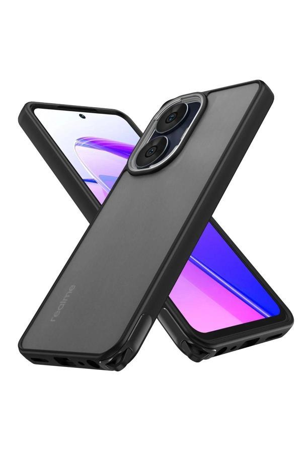 Realme C55 Kılıf Elegant Kapak - Siyah - Image 1