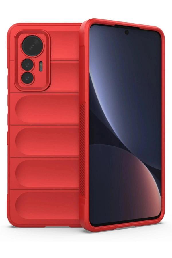 Xiaomi Mi 12 Lite Kılıf Optimum Silikon - Kırmızı - Image 1