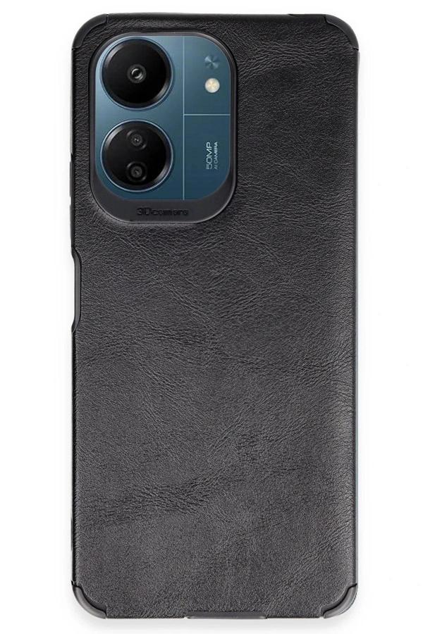 Xiaomi Redmi 13C Kılıf Loop Deri Silikon - Siyah - Image 1