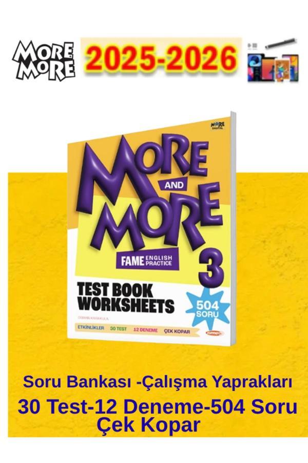 More & More 2025-2026 3.Sınıf 3 Fenomen Test Book Worksheets+Android Kalem - Fenomen Yayıncılık - Image 1