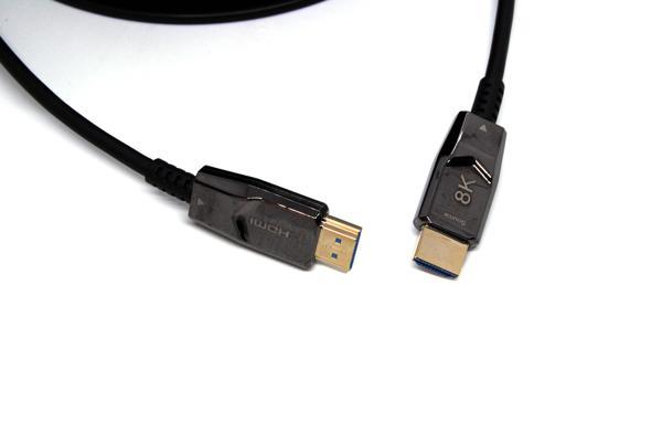 Beek HDMI 2.1 Aktif Fiber Optik Kablo (AOC), Tip A Erkek/Erkek, 8K@60HZ, 50 metre, altın kaplamaBeek HDMI 2.1 Gold Optical Cable 8K@60hz, 50 meters - Image 1