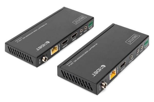 DIGITUS 4K HDBaseT™ HDMI Extender Set, 150 m 4K/60Hz, 18 Gbps, YUV 4:4:4, HDR - Image 1