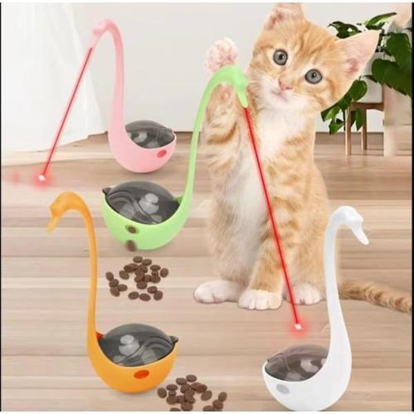 Kuğu Şeklinde Lazerli Kedi Oyuncağı - Image 1