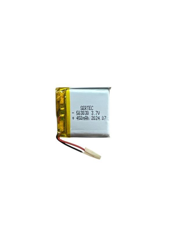 503030 3.7V 450mAh Li-Polymer Pil Devreli/1.5A - Image 1