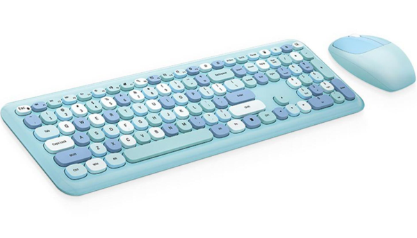 Mofii No666 Mavi Klavye Mouse Set - Image 1
