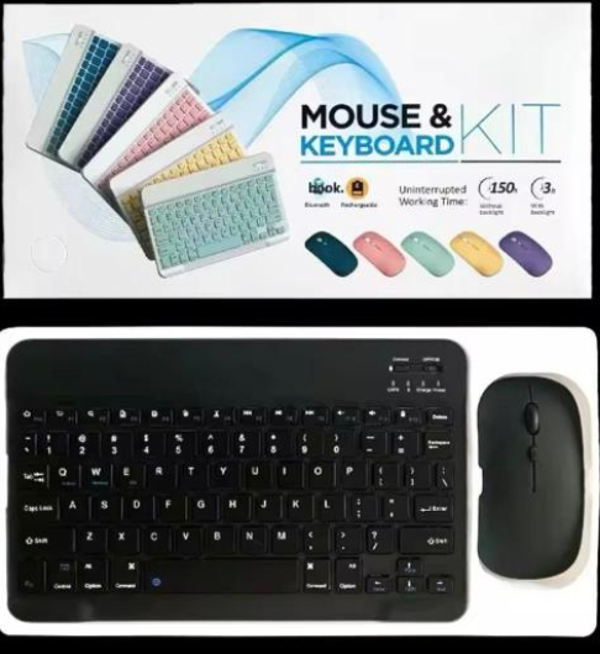 ZR20Km Siyah Kablosuz Klavye Mouse Set - Image 1