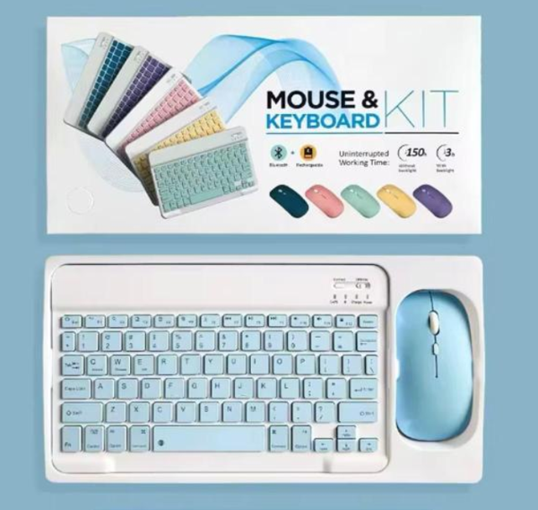 ZR20Km Mavi Kablosuz Klavye Mouse Set - Image 1
