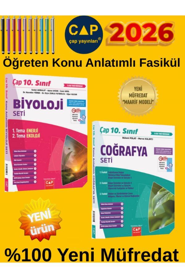 2026 10.Sınıf %100 Yeni Maarif Müfredat (B-C) 2 Kitap Konu Anlatımlı Fasikül Seti +Dokunmatik Kalem - Çap Yayınları - Image 1