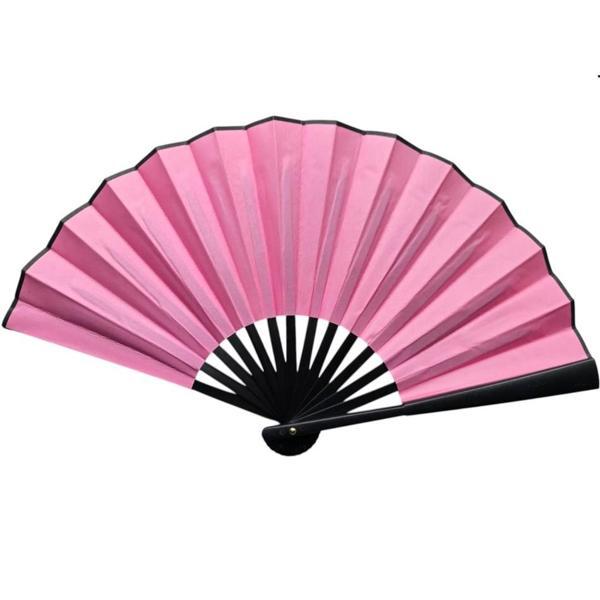 Plastik Kumaş Yelpaze 12 li Pembe - Image 1