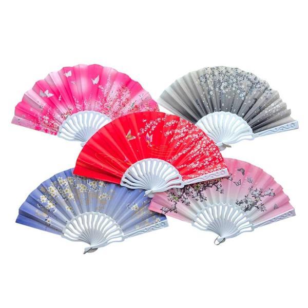 Plastik Kumaş Yelpaze 12 li Karışık OB-049 - Image 1
