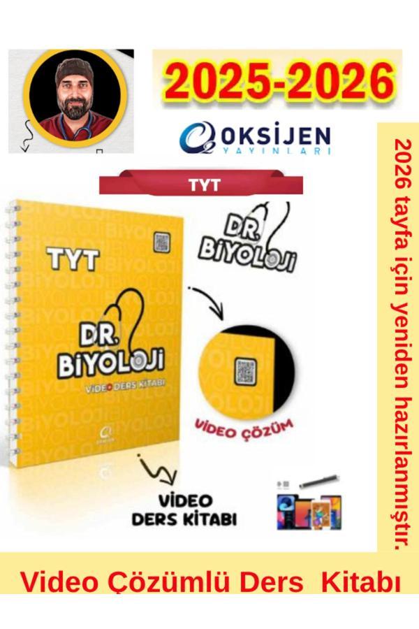 Oksijen 2026 Tayfa Dr Biyoloji Video Çözümlü Video Ders Kitabı(Spiralli)+Android Kalem(Yeni) - Oksijen Yayınları - Image 1