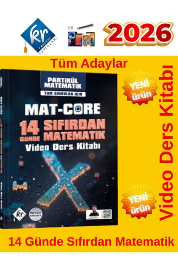 Partikül Matematik Mat Core 14 Günde Sıfırdan Matematik Video Ders Kitabı Kr Akademi+And. Kalem - KR Akademi - Image 1