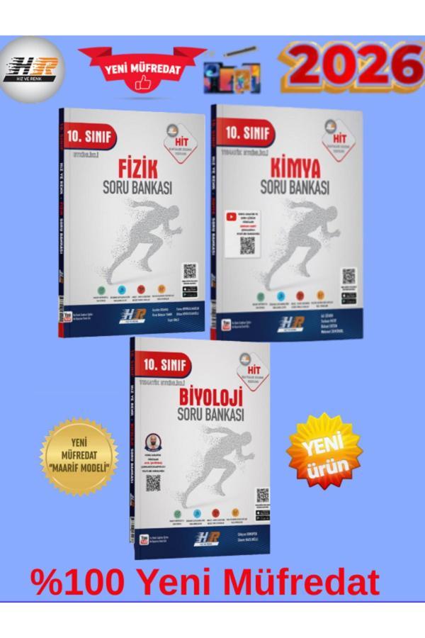 Hız Ve Renk Hit 10.Sınıf Fizik-Kimya-Biyoloji %100 Yeni Maarif Müfredat Soru Bankası+Android Kalem - Hız ve Renk Yayınları - Image 1