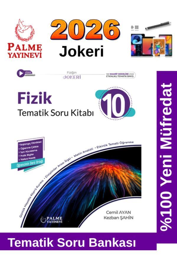 2026 10.Sınıf Fizik Jokeri Tematik %100 Yeni Müfredat Soru Bankası+Android Kalem - Palme Yayınları - Image 1