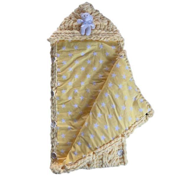 Uretti - Gül 5142 0674 El Örgüsü Puffy İplik Kundak Bebek Battaniyesi / 0 - 2 Yaş - Image 1