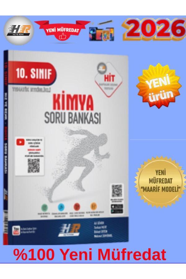Hız Ve Renk Hit Kimya %100 Yeni Maarif Müfredat Soru Bankası+Kalem(Yeni Ürün) - Hız ve Renk Yayınları - Image 1