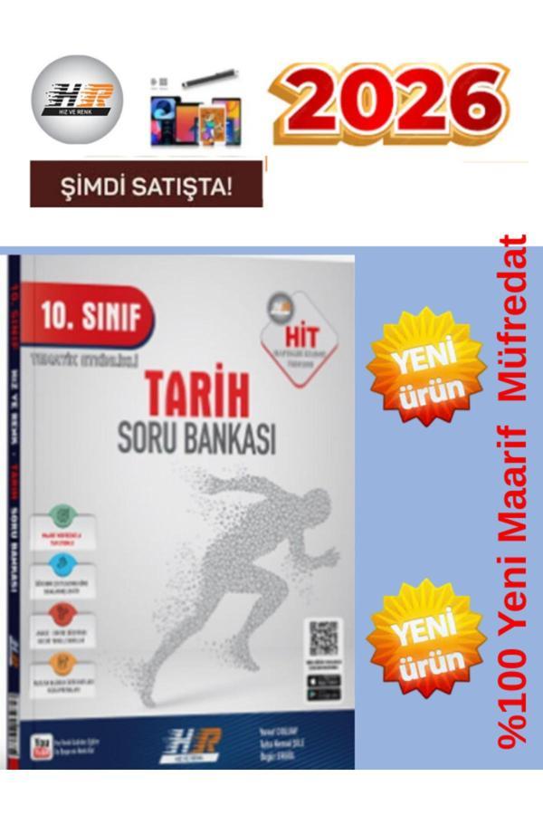 10.Sınıf Hit Tarih Soru Bankası %100 Yeni Müfredat Yeni Ürün+Android Kalem - Hız ve Renk Yayınları - Image 1
