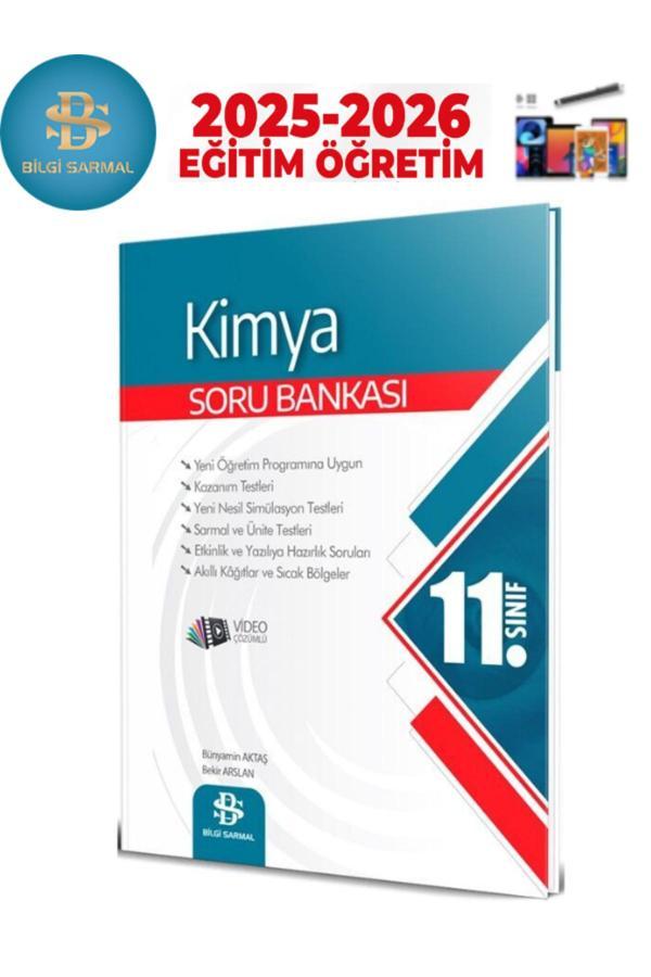 Bilgi Sarmal 2025-2026 11.Sınıf Kimya Video Çözümlü Soru Bankası+Android Kalem - Bilgi Sarmal Yayınları - Image 1