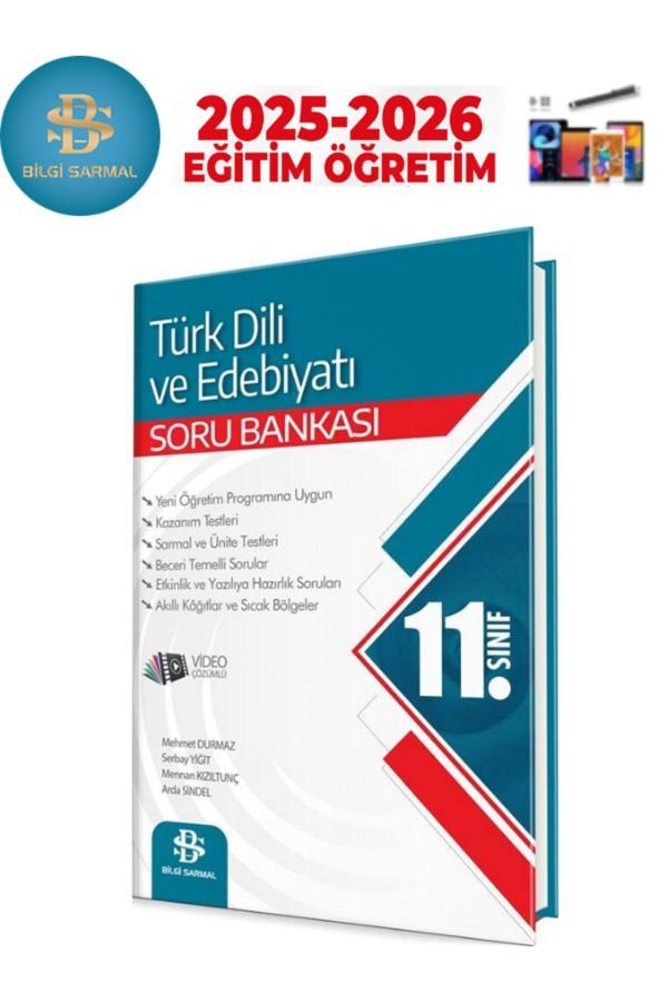 Bilgi Sarmal 2025-2026 11.Sınıf Türk Dili Ve Edebiyatı Video Çözümlü Soru Bankası+Android Kalem - Bilgi Sarmal Yayınları - Image 1