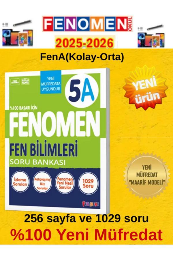 2025-2026 5.Sınıf Fen Bilimleri Fenomen A (Kolay-Orta)1029 Soru Bankası+Tablet Kalemi - Fenomen Yayıncılık - Image 1