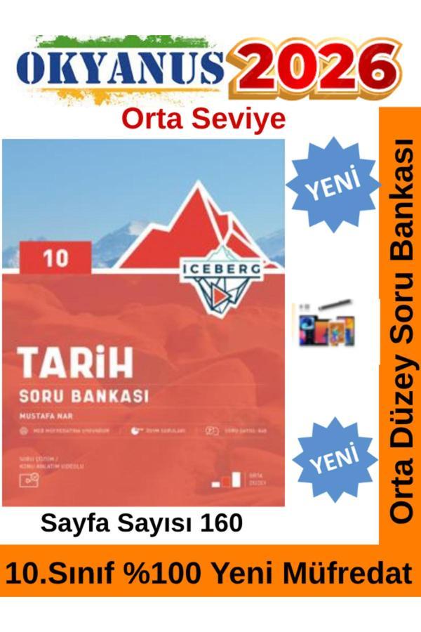 2026 10.Sınıf Iceberg Tarih %100 Yeni Müfredat Soru Bankası Seti+Android Kalem - Okyanus Yayıncılık - Image 1