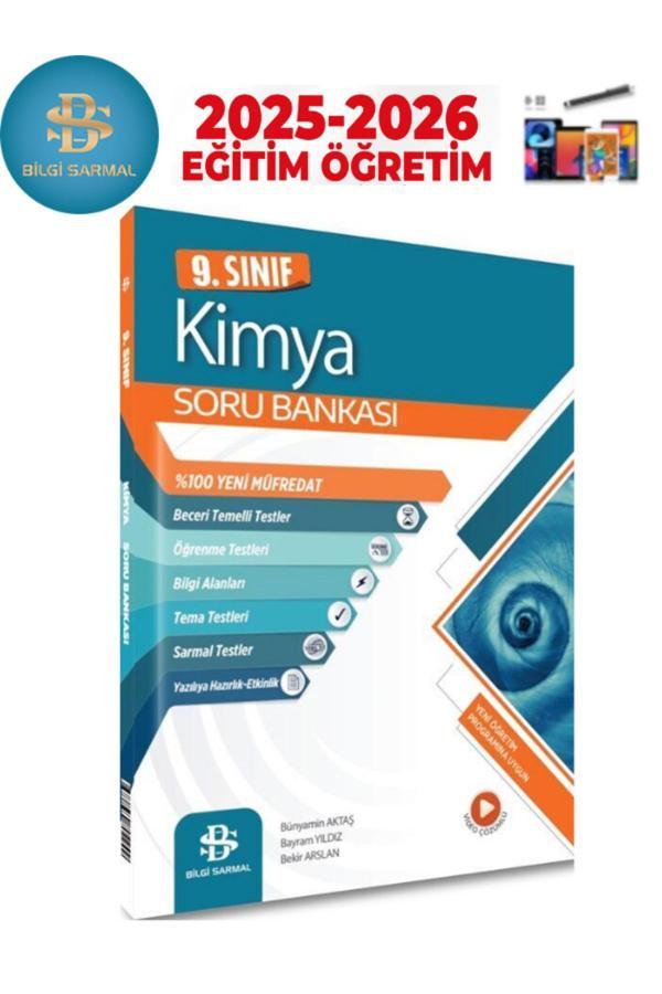 Bilgi Sarmal 2025-2026 9.Sınıf Kimya Video Çözümlü Soru Bankası+Android Kalem - Bilgi Sarmal Yayınları - Image 1