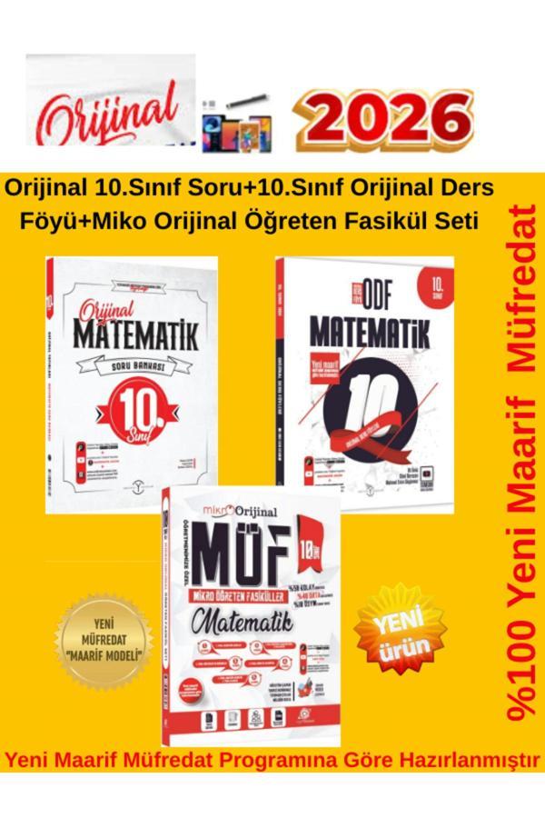 10.Sınıf Orijinal Matematik Soru-10.Sınıf Ders Föy-Mikro Orijinal 10.Sınıf Öğreten Fasikül - Orijinal Yayınları - Image 1