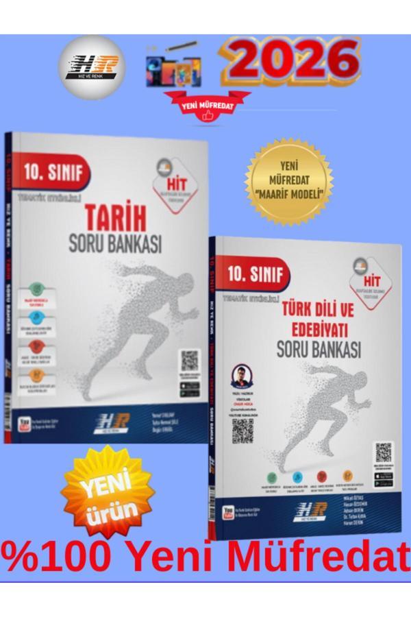 Hız Ve Renk Hit T.Dili Edb-Tarih %100 Yeni Maarif Müfredat Soru Bankası+Kalem(Yeni Ürün) - Hız ve Renk Yayınları - Image 1