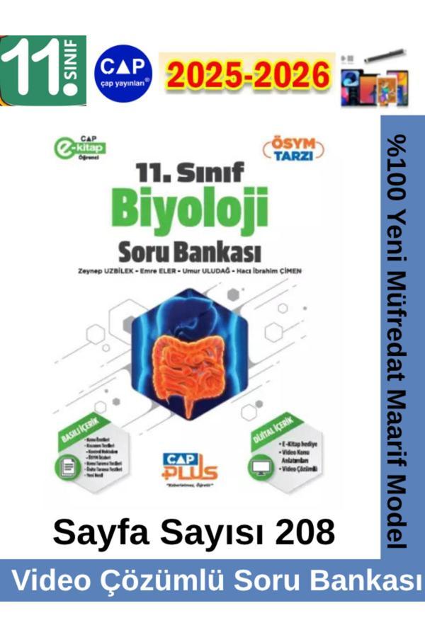 11.Sınıf 2025-2026 Biyoloji Video Çözümlü Marif Müfredat Soru Bankası Seti+Kalem - Çap Yayınları - Image 1