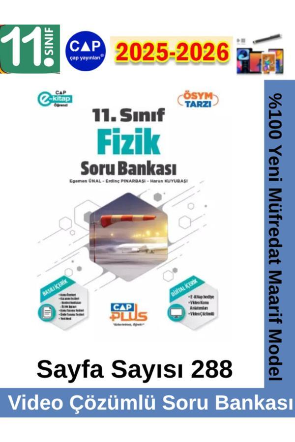 11.Sınıf 2025-2026 Fizik Video Çözümlü Marif Müfredat Soru Bankası Seti+Kalem - Çap Yayınları - Image 1