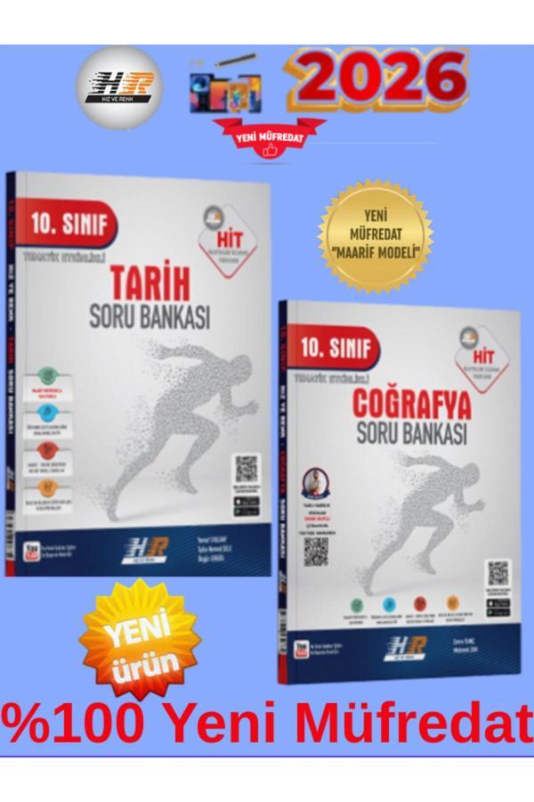 Hız Ve Renk Hit Tarih-Coğrafya %100 Yeni Maarif Müfredat Soru Bankası+Kalem(Yeni Ürün) - Hız ve Renk Yayınları - Image 1