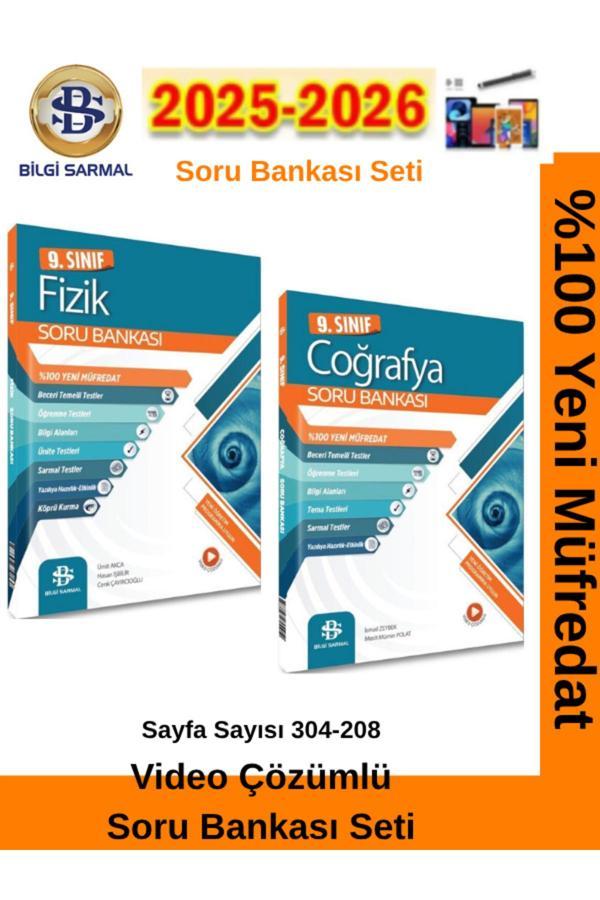 Bilgi Sarmal 2025-2026 Müfredat 9.Sınıf Fizik-Coğrafya %100 Yeni Müfredat Soru Bankası - Bilgi Sarmal Yayınları - Image 1