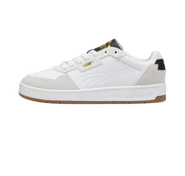 395087-12 Puma Court Classic Lux Sd Spor Ayakkabı Beyaz - Image 1