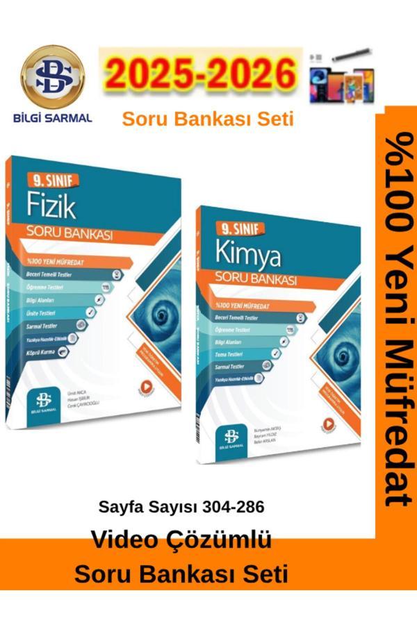 Bilgi Sarmal 2025-2026 Müfredat 9.Sınıf Fizik-Kimya %100 Yeni Müfredat Soru Bankası - Bilgi Sarmal Yayınları - Image 1