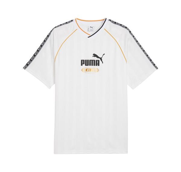 632563-02 Puma Kıng Relaxed Football Jersey T-Shirt Beyaz - Image 1