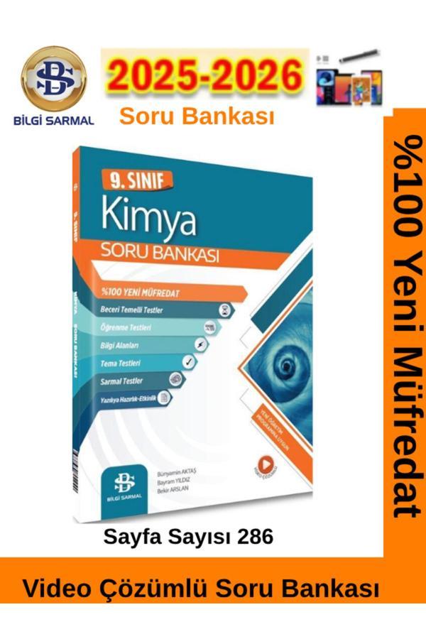 Bilgi Sarmal 2025-2026 Müfredat 9.Sınıf Kimya %100 Yeni Soru Bankası - Bilgi Sarmal Yayınları - Image 1