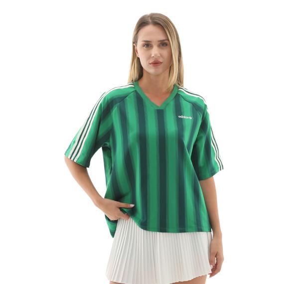 JW6022-K adidas Lınear Tee Kadın T-Shirt Yeşil - Image 1