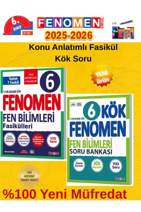 2025-2026 6.Sınıf Fen Konu Fasikül 7 Fasikül 1175 Soru+Kök Sorular 1153 Soru+Tablet Kalemi - Fenomen Yayıncılık - Image 1