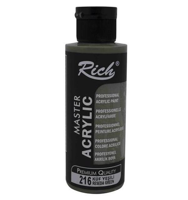 Rich Akrilik Boya 120 Ml Küf  Yeşili - 4 adet - Image 1