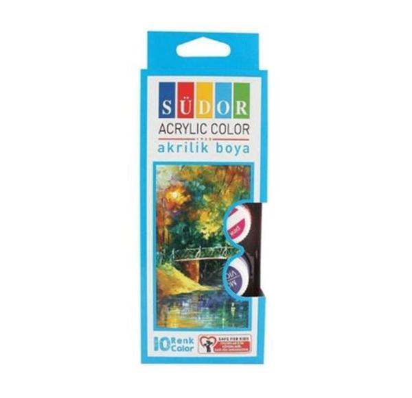 Südor Akrilik Boya Seti Şişe 10x15 ml - 3 adet - Image 1