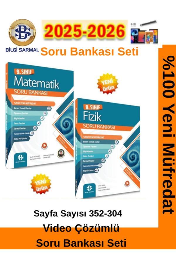 Bilgi Sarmal 2025-2026 Müfredat 9.Sınıf Matematik-Fizik %100 Yeni Müfredat Soru Bankası - Bilgi Sarmal Yayınları - Image 1