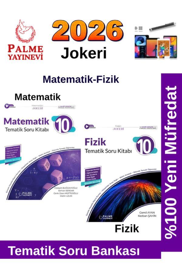 2026 10.Sınıf Matematik-Fizik %100 Yeni Müfredat Tematik Soru Bankası+Android Kalem - Palme Yayınları - Image 1