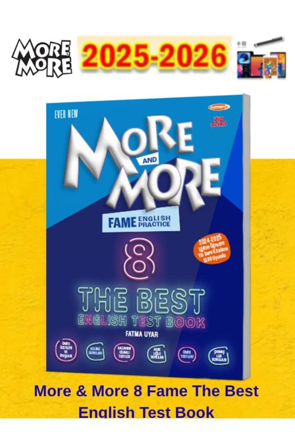 More & More 2025-2026 8.Sınıf 8 Fame The Best English Test Book(Soru Bankası)+Android Kalem - Fenomen Yayıncılık - Image 1