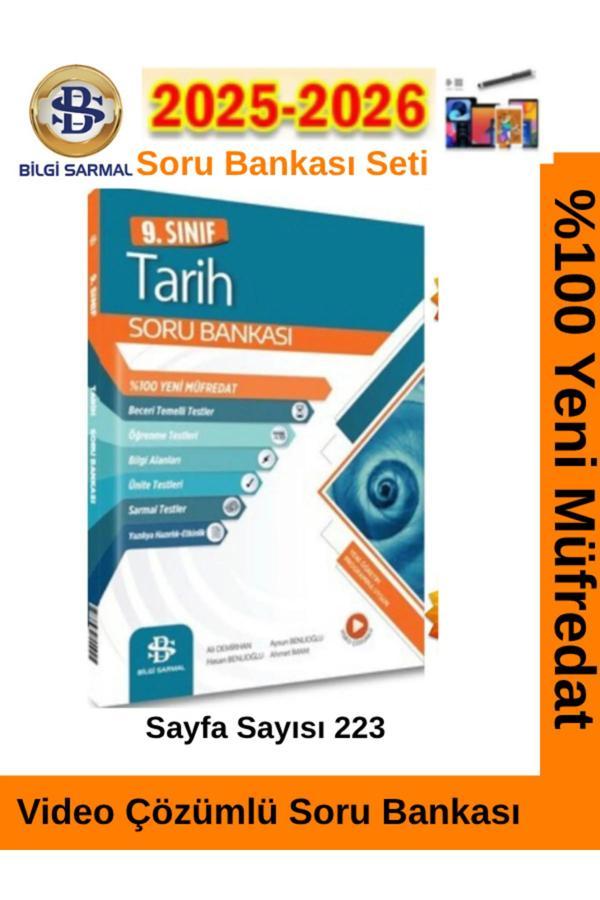 Bilgi Sarmal 2025-2026 Müfredat 9.Sınıf Tarih %100 Yeni Soru Bankası - Bilgi Sarmal Yayınları - Image 1