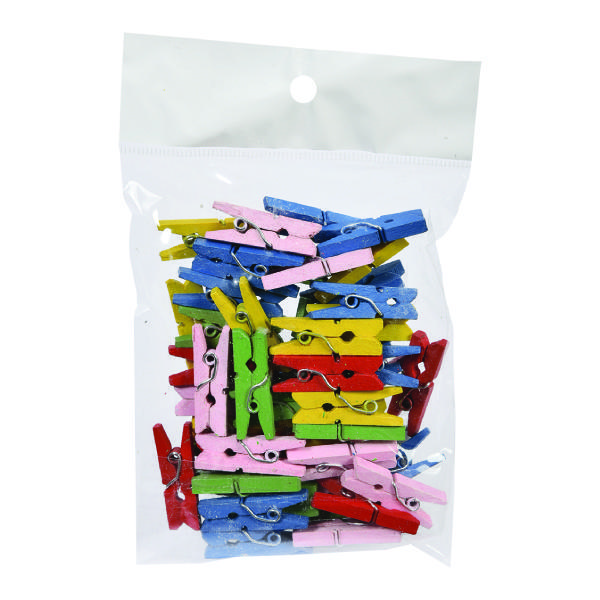 Südor Renkli Ahşap Mandal Küçük - 3 paket - Image 1