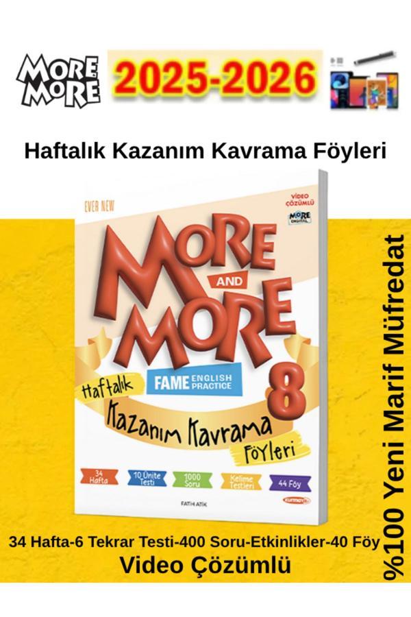 More & More 2025-2026 8.Sınıf 8 Haftalık Kazanım Kavrama Föyleri(%100 Yeni Müfredat)+Kalem - Fenomen Yayıncılık - Image 1