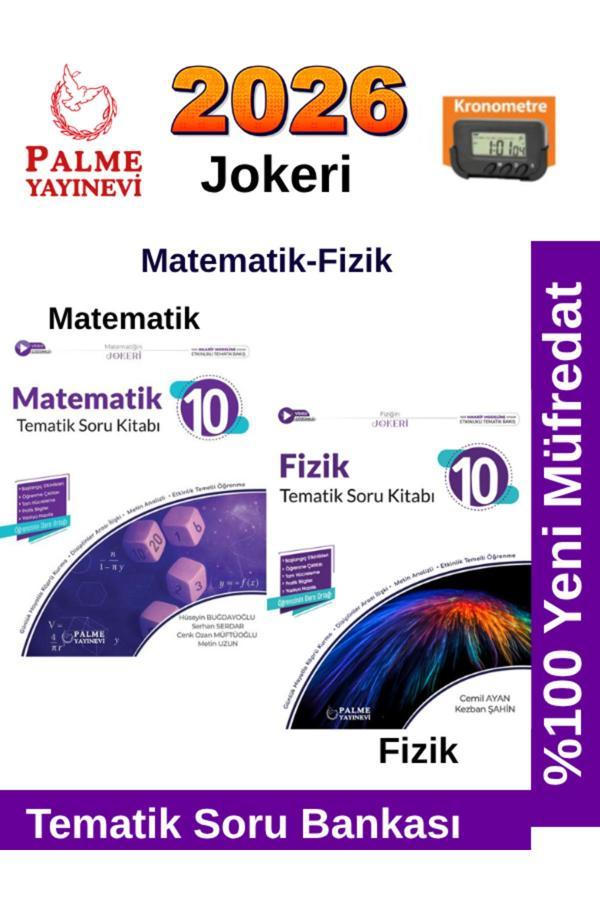 2026 10.Sınıf Matematik-Fizik %100 Yeni Müfredat Tematik Soru Bankası+Kronometre - Palme Yayınları - Image 1