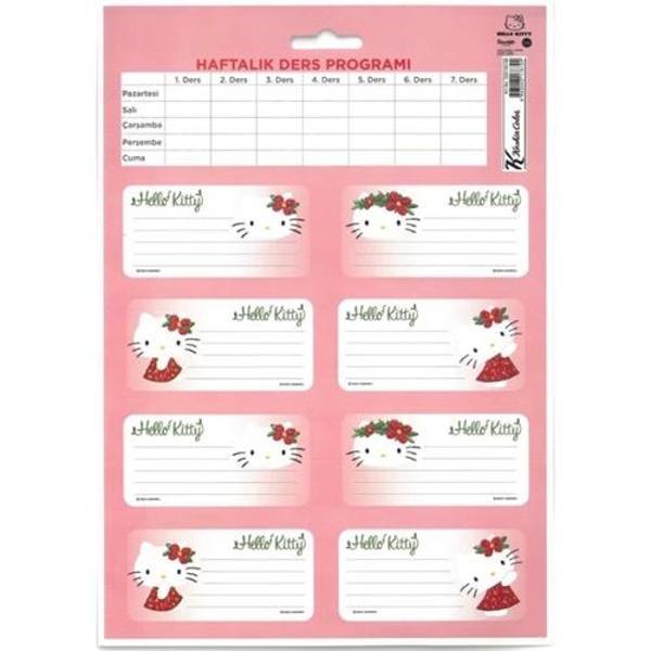 Keskin Color Hello Kitty Okul Etiketi 3 Sayfa 24 etiket - 2 paket - Image 1
