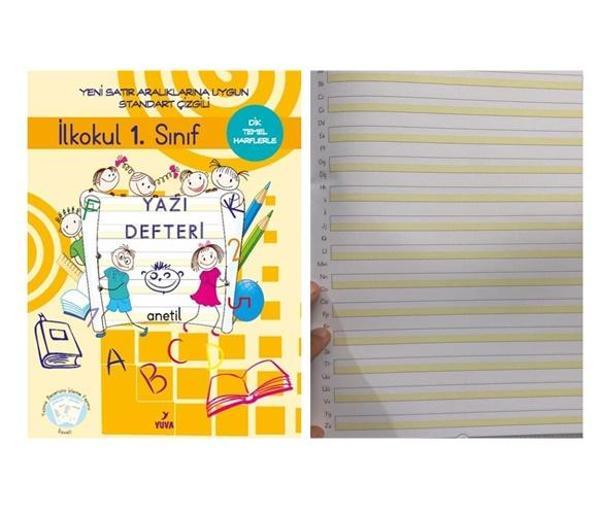 1.Sınıf Güzel Yazı Defteri Standart Çizgili Büyük - 2 adet - Image 1