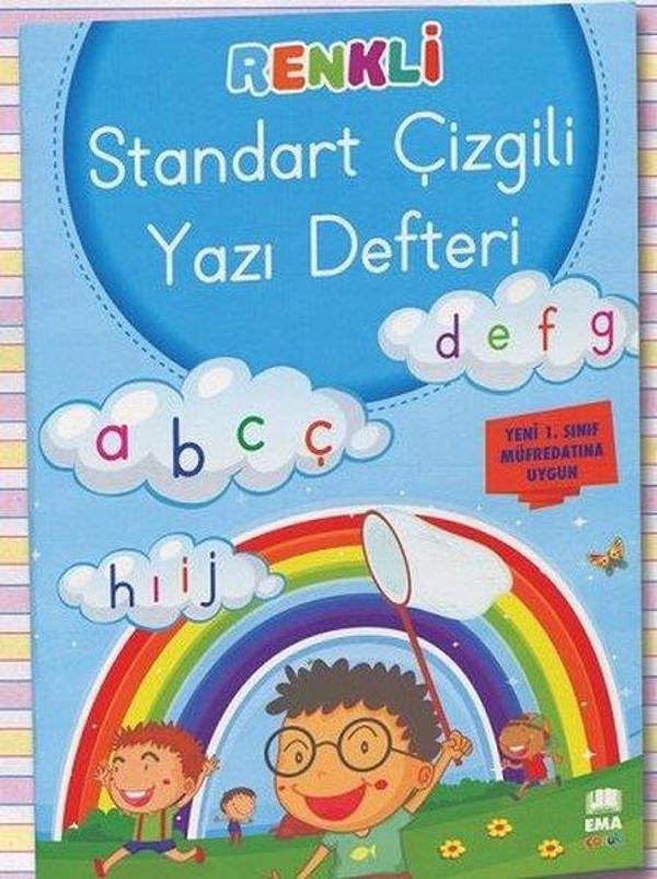 Ema - A4 Dik Temel Harfler Yazı Defteri Klavuz Çizgili 3 adet - Image 1
